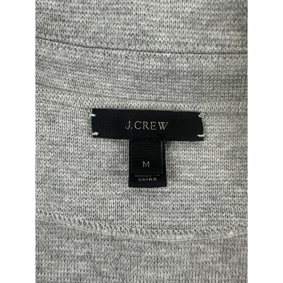 J Crew Sophie Open Front Sweater Cardigan Blazer Gray J0244 Collar Womens Medium - Picture 8 of 13